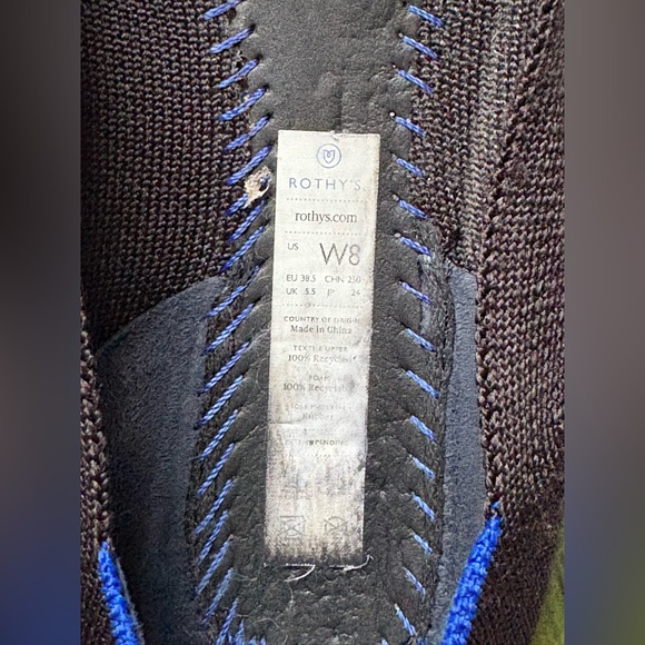 Rothy’s “THE POINT” Knitted Pointed Toe Slip On Flats Sustainable Black Size 8 - Picture 14 of 15